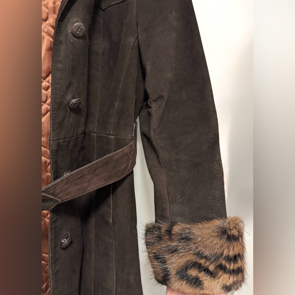 Vintage 1970s Jeno de Paris Fur-Trim Coat - Picture 3 of 9